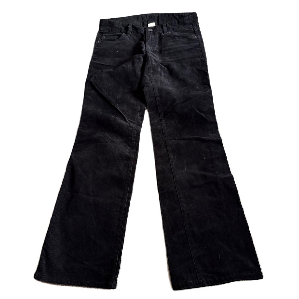 J.Crew Vintage Flare Charcoal Gray Black Corduroy Jeans 0S Y2K